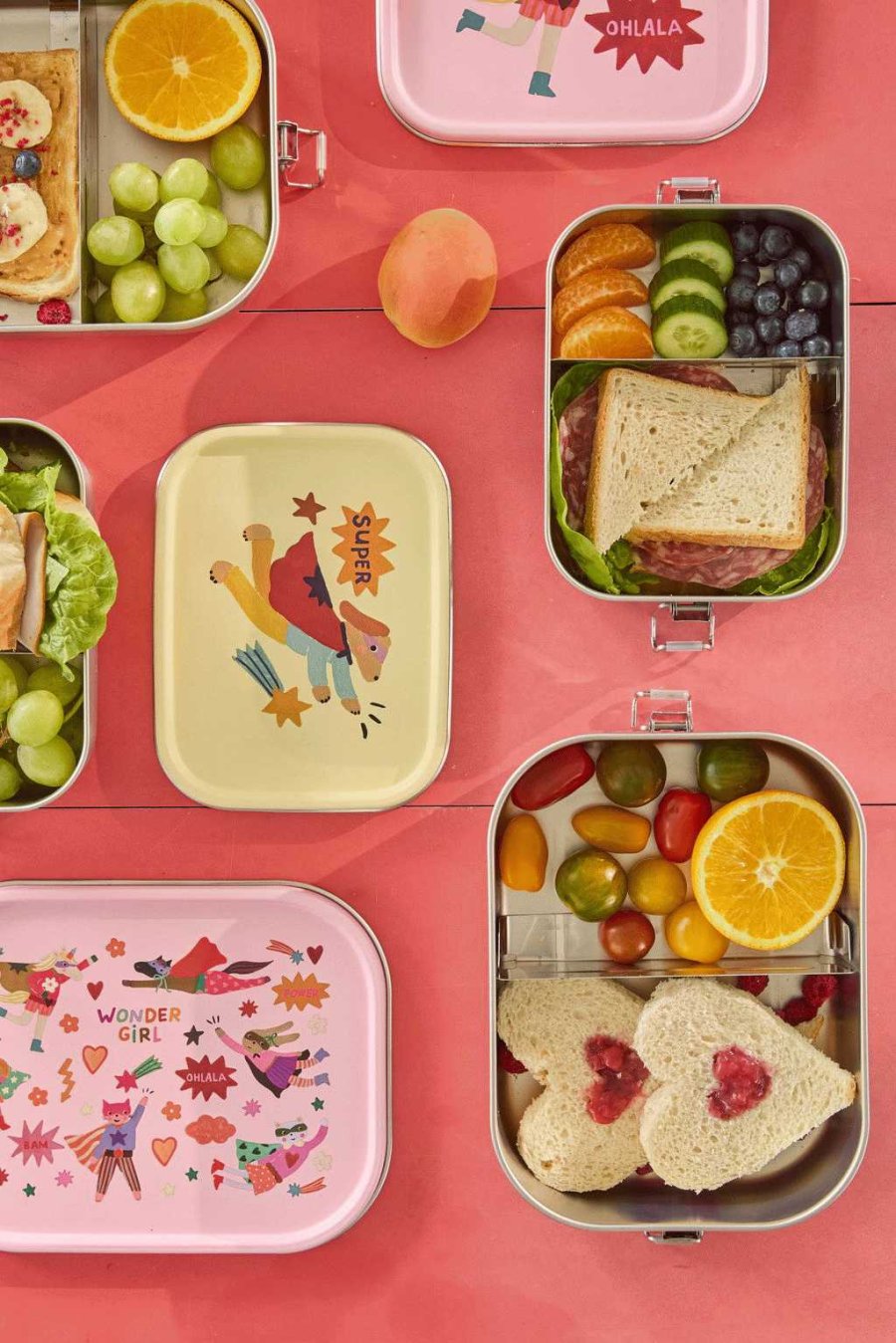 RICE KIDS Hero Madkasse 800 ml, Creme