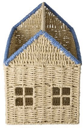 RICE KIDS Opbevaringskurv 21x35 cm, Bl�