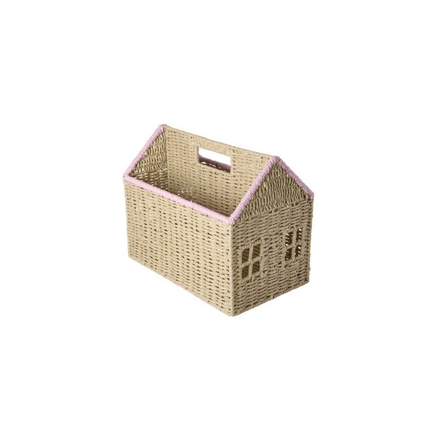 RICE KIDS Opbevaringskurv 21x35 cm, Pink
