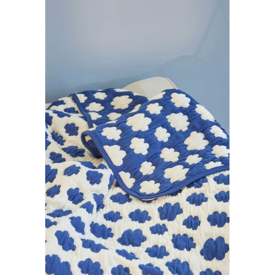 RICE KIDS Vatt�ppe 75x95 cm, Bl�/Creme