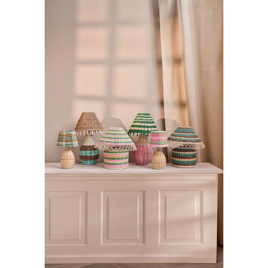 RICE Bordlampe H41 cm, Natur