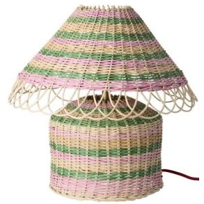 RICE Bordlampe H41 cm, Pink