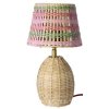 RICE Bordlampe H17,5 cm, Pink