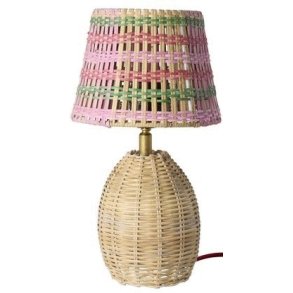 RICE Bordlampe H17,5 cm, Pink