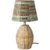 RICE Bordlampe H17,5 cm, Natur
