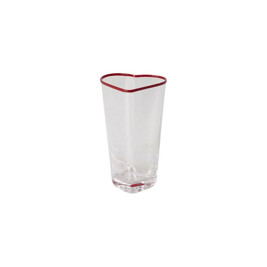 RICE Glas Herz 25 cl, Rot