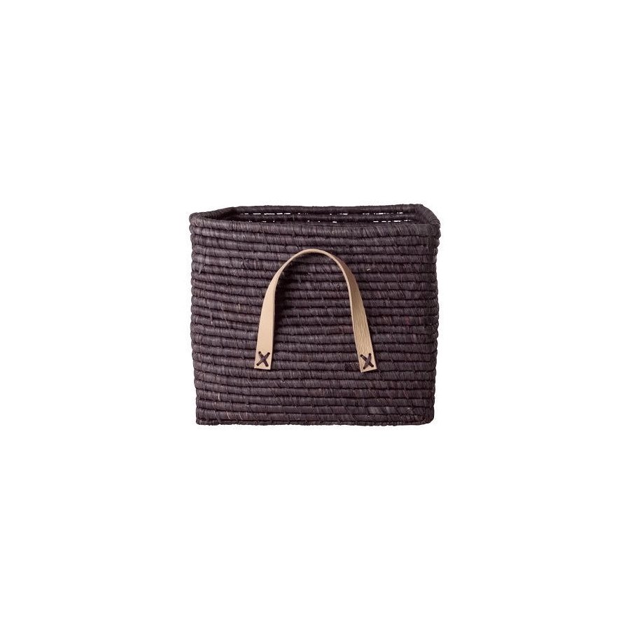 RICE Korb H25 cm, Schokoladenbraun