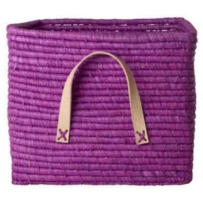 RICE Korb H25 cm, Lila