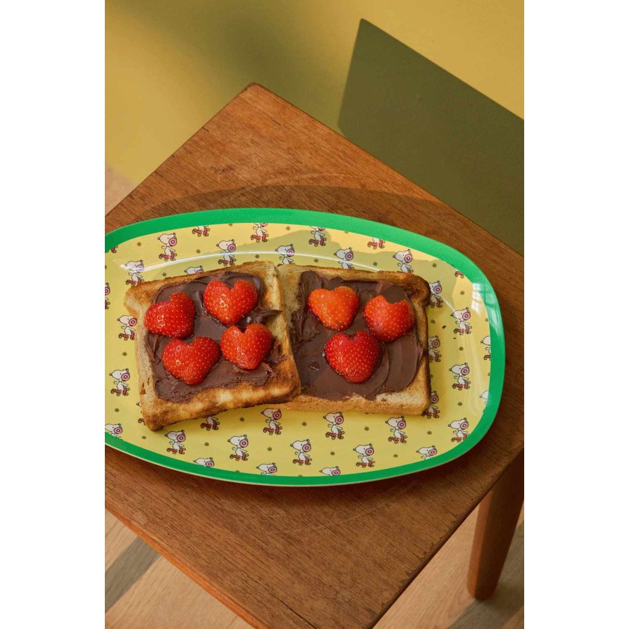 RICE Snoopy Teller 30 cm, Gelb