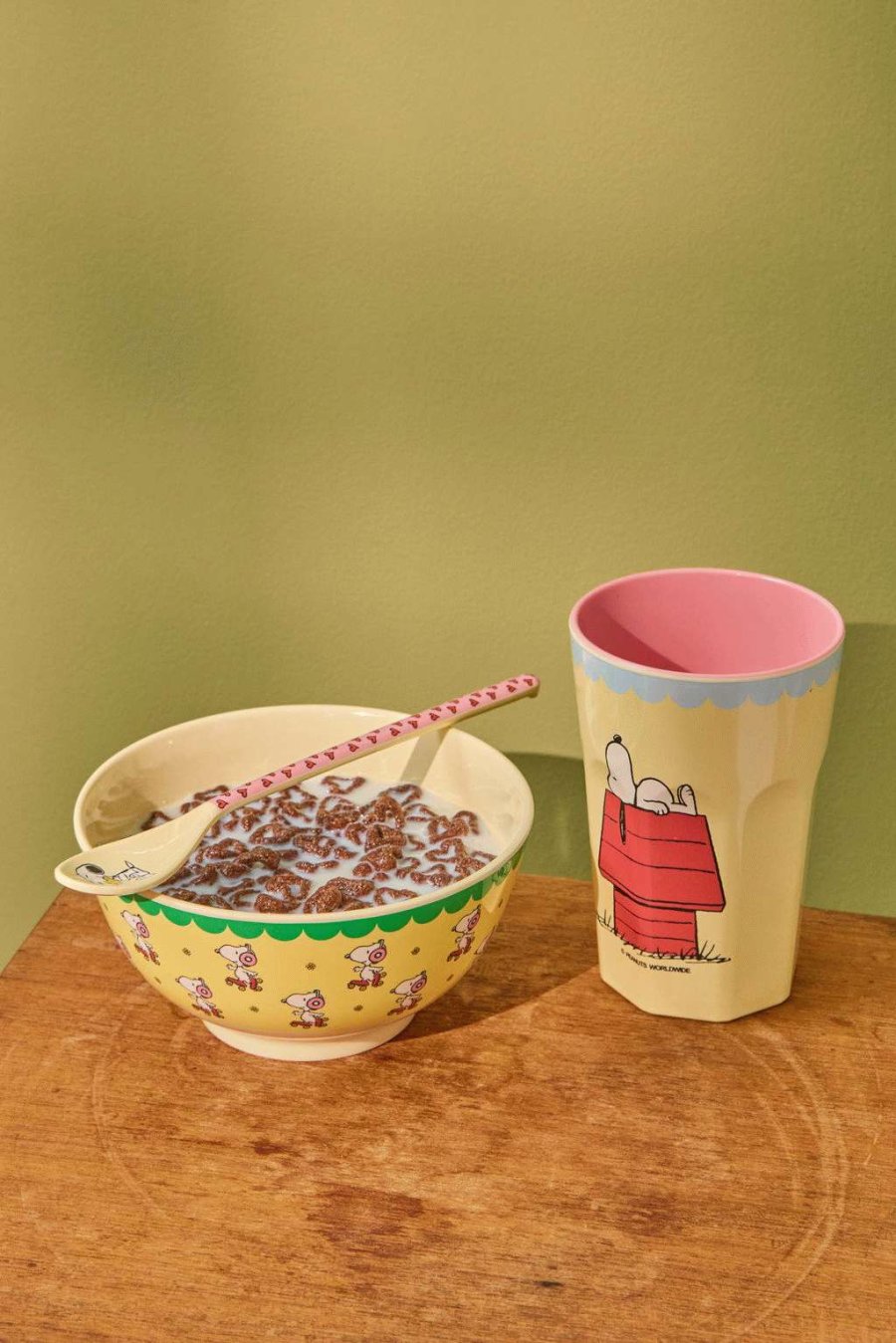 RICE Snoopy Tasse 40 cl, Creme