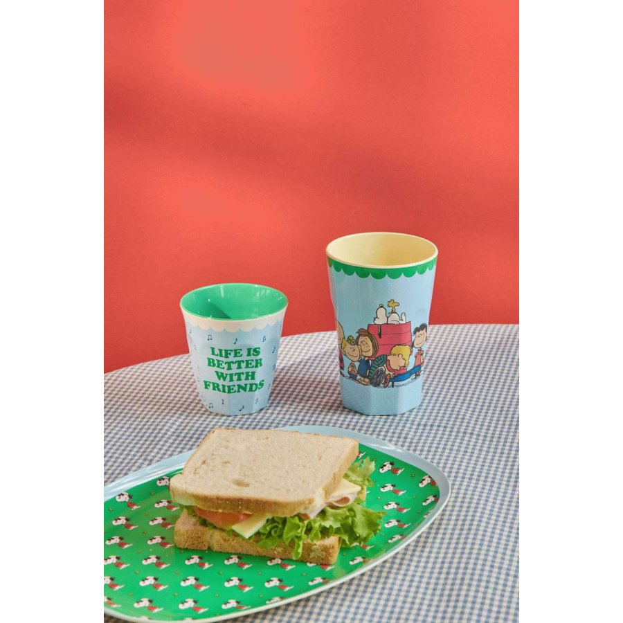 RICE Snoopy Tasse 40 cl, Soft Blue
