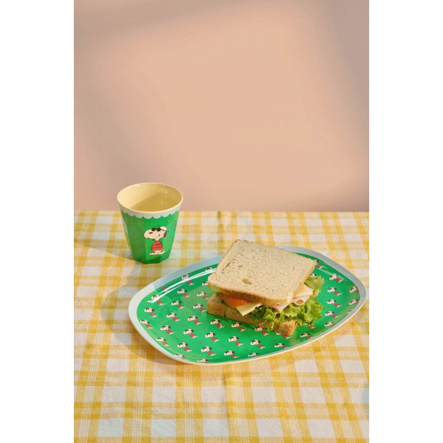 RICE Snoopy Tasse 25 cl, Gr&uuml;n