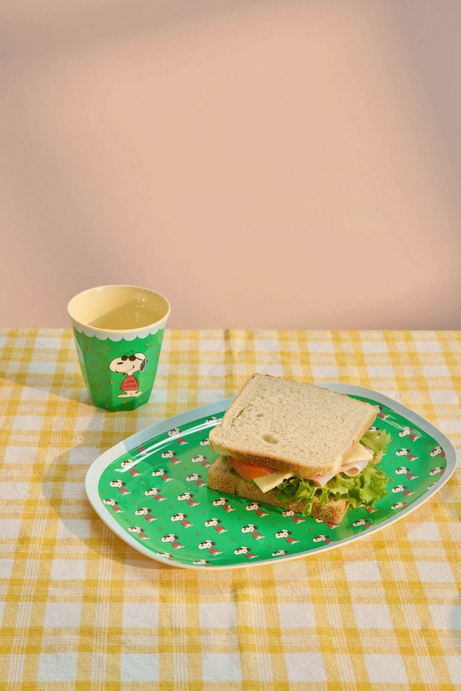 RICE Snoopy Tasse 25 cl, Gr&uuml;n