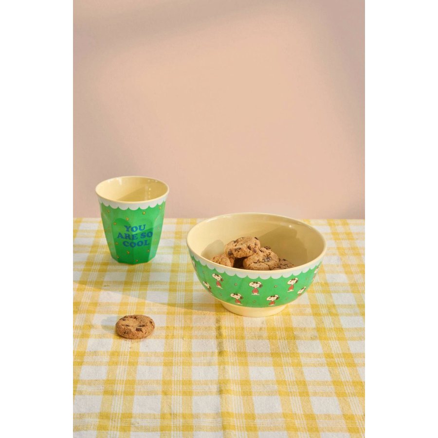 RICE Snoopy Tasse 25 cl, Gr&uuml;n