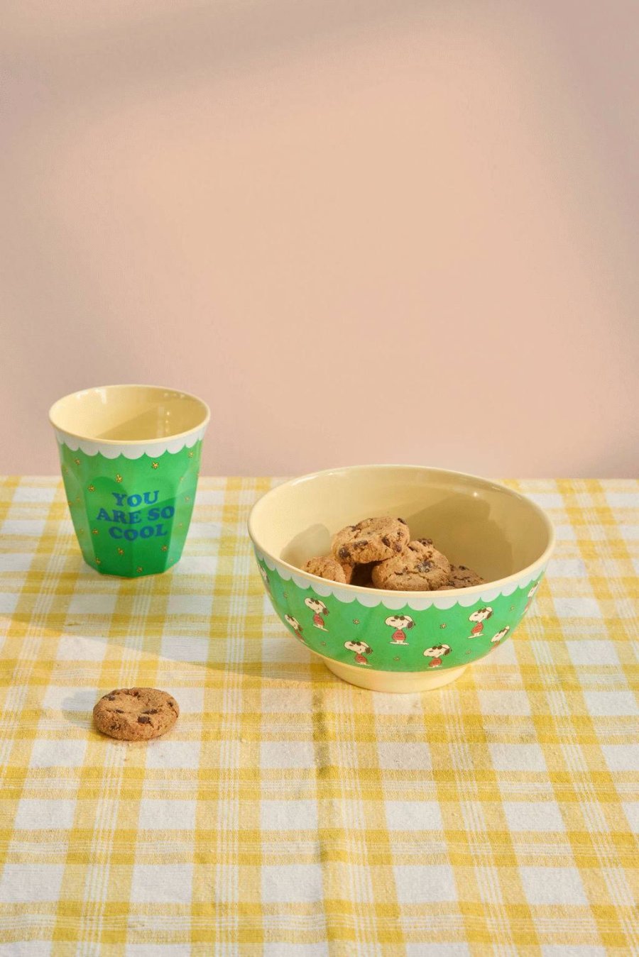 RICE Snoopy Tasse 25 cl, Gr&uuml;n