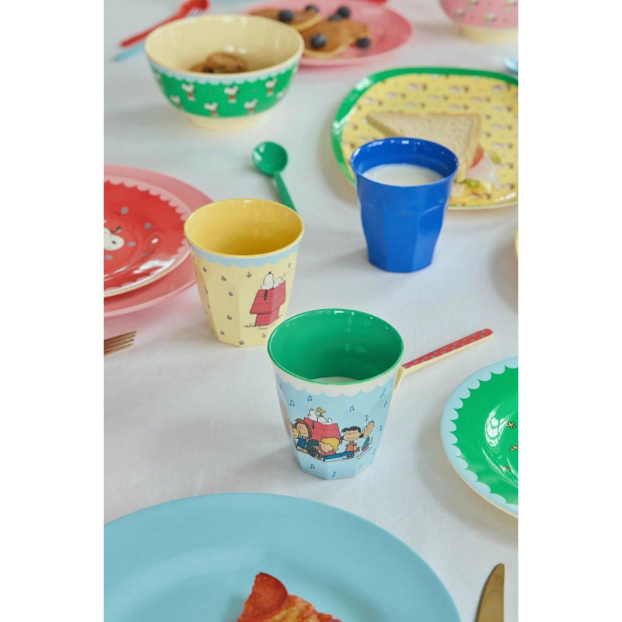 RICE Snoopy Tasse 25 cl, Soft Blue