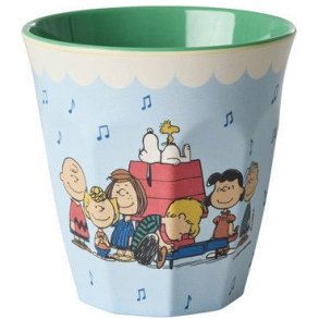 RICE Snoopy Tasse 25 cl, Soft Blue