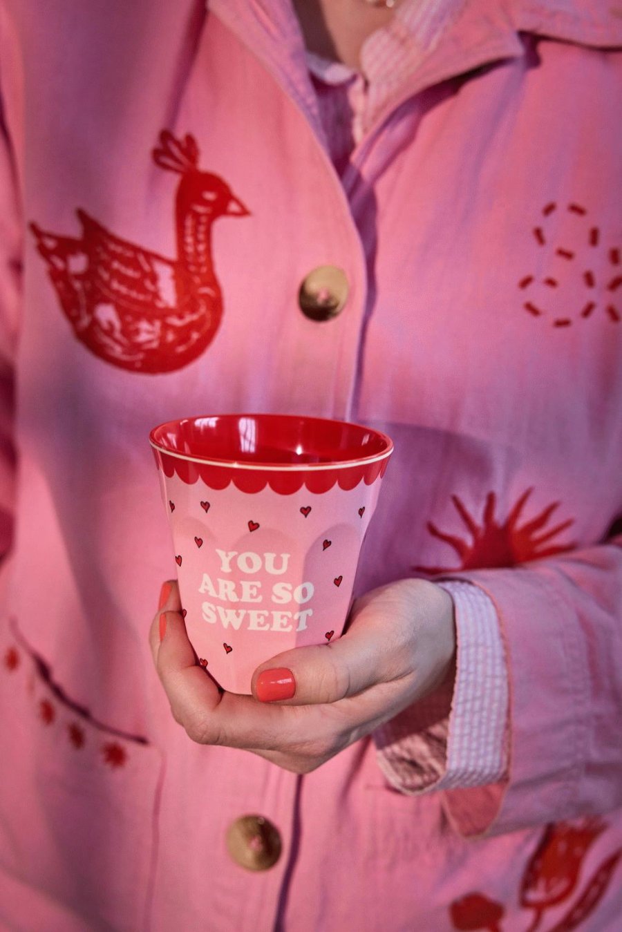 RICE Snoopy Tasse 25 cl, Pink