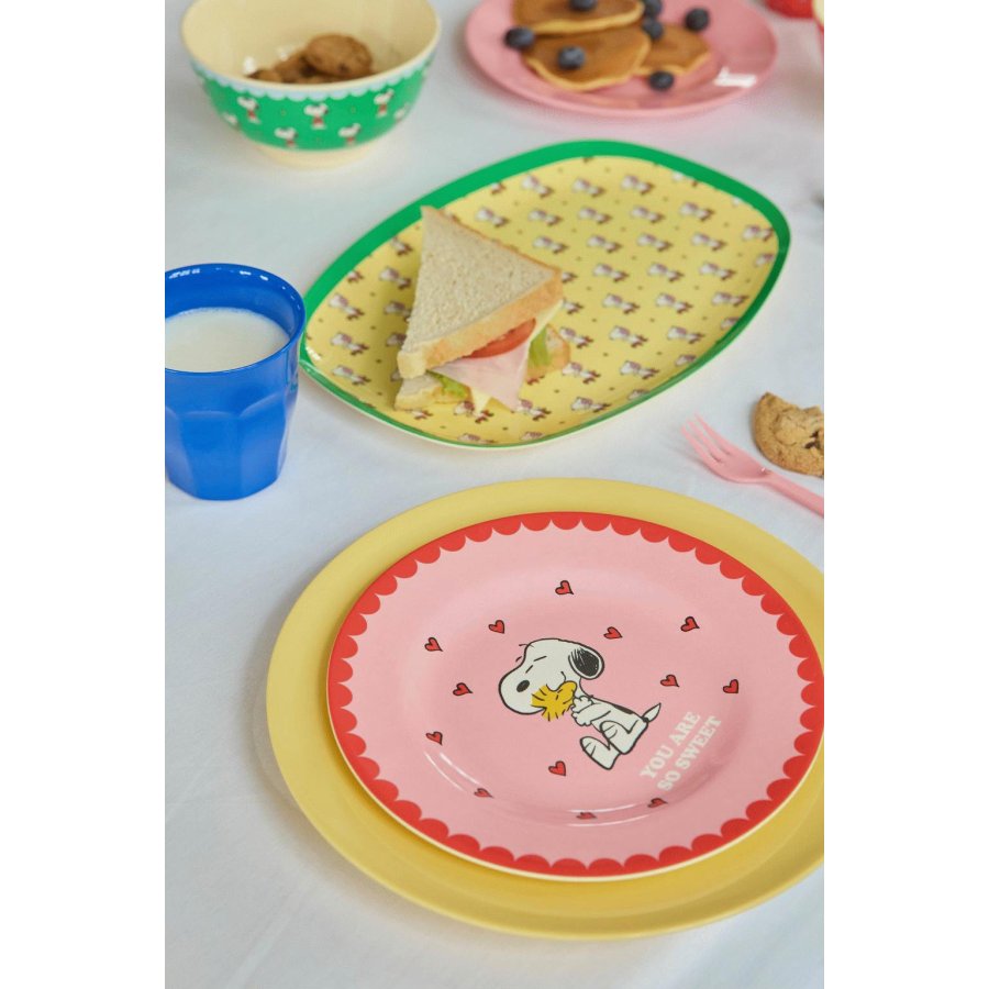 RICE Snoopy Teller 20 cm, Pink