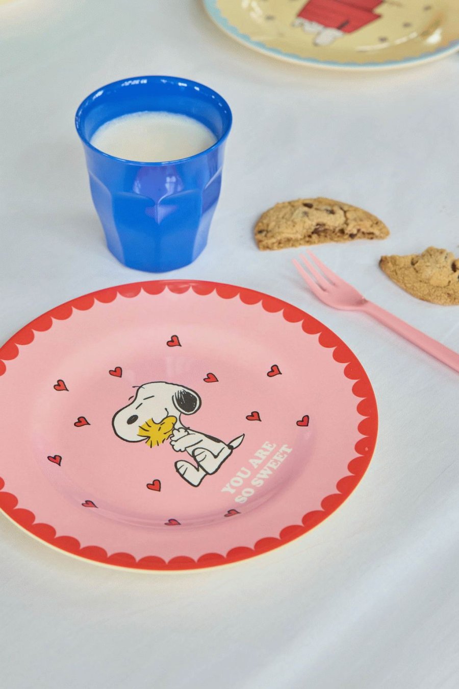 RICE Snoopy Teller 20 cm, Pink