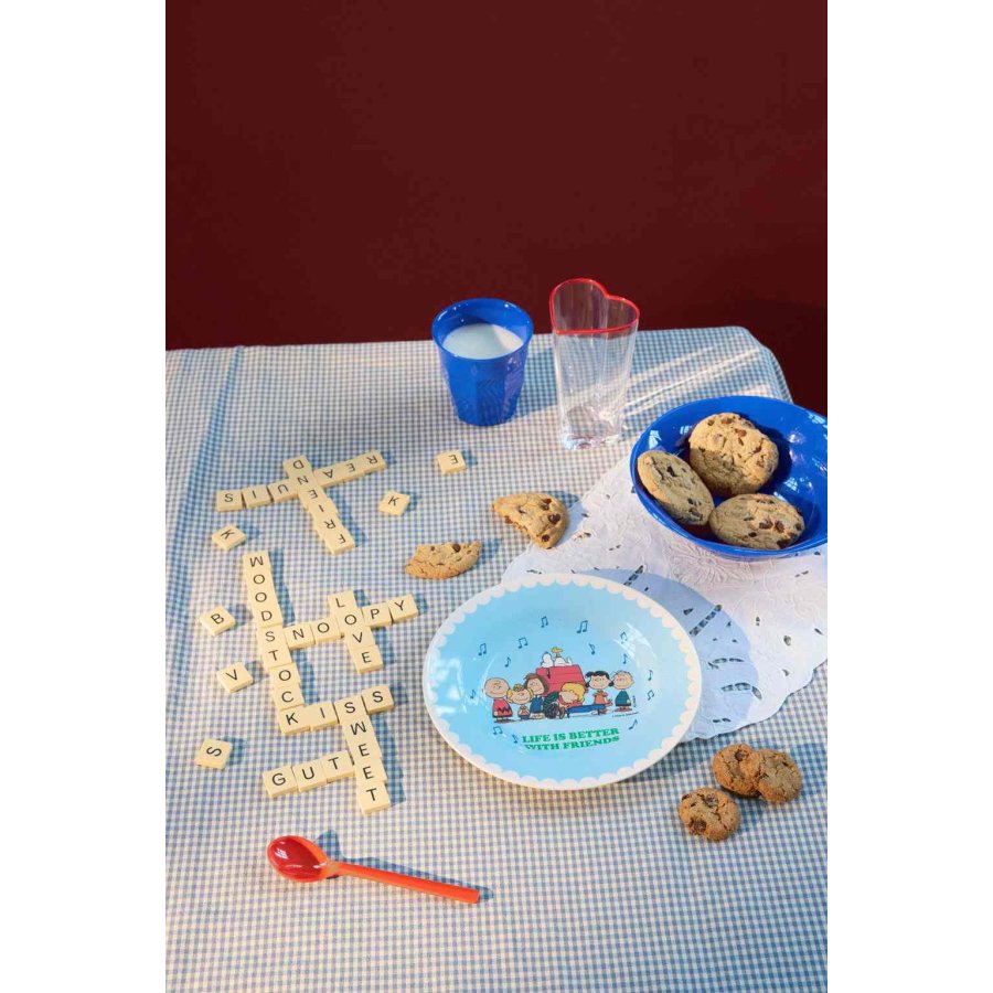 RICE Snoopy Teller 20 cm, Soft Blue