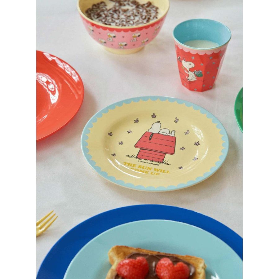 RICE Snoopy Teller 20 cm, Creme