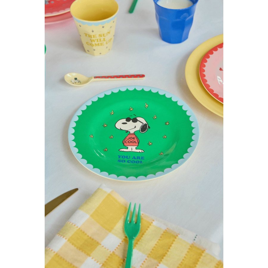 RICE Snoopy Teller 20 cm, Gr&uuml;n