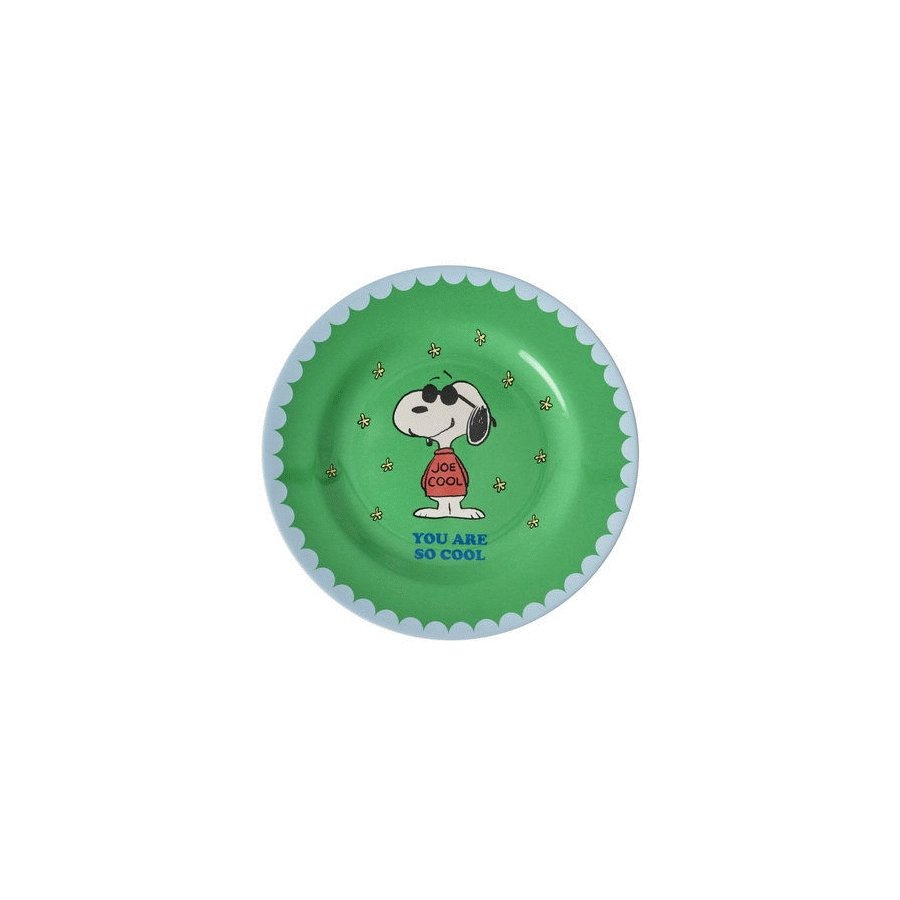 RICE Snoopy Teller 20 cm, Gr&uuml;n