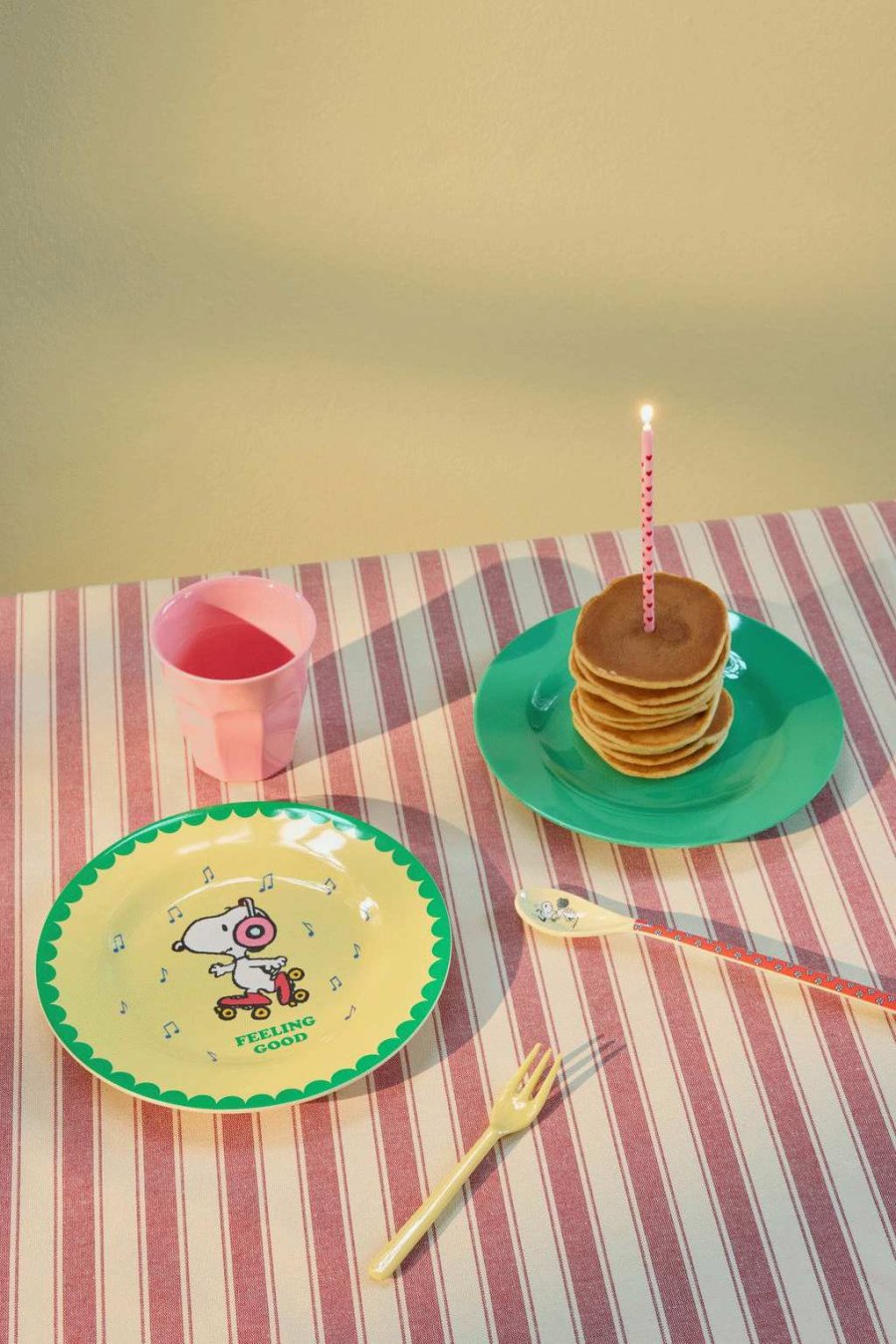 RICE Snoopy Teller 20 cm, Gelb