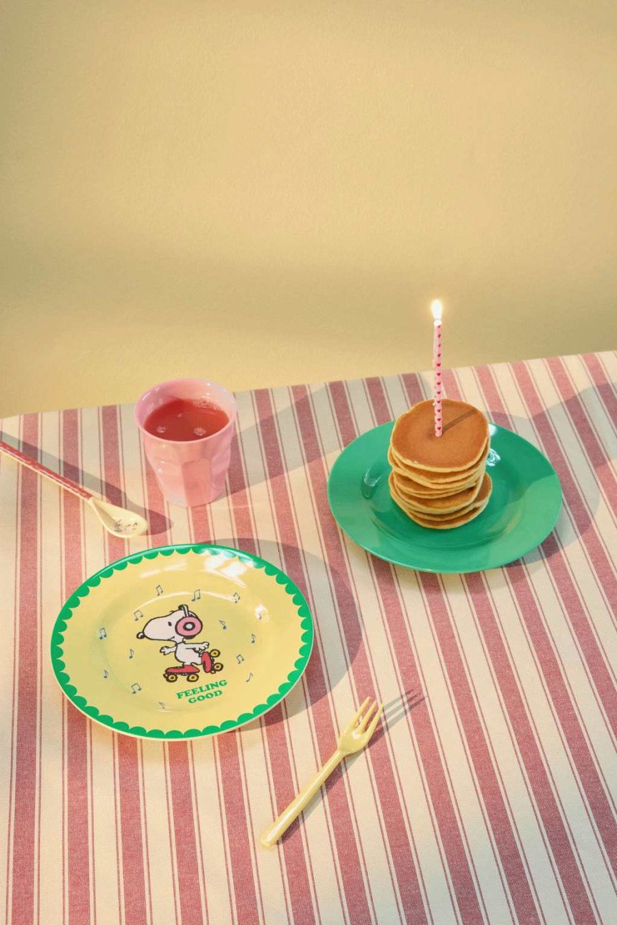 RICE Snoopy Teller 20 cm, Gelb