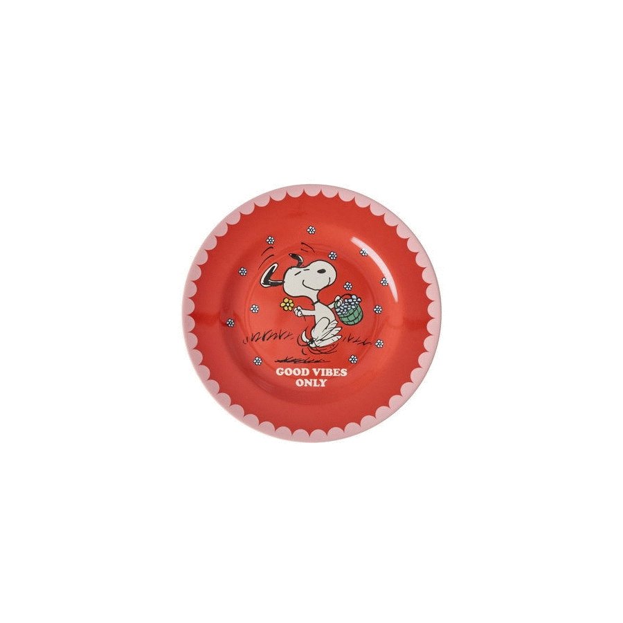 RICE Snoopy Teller 20 cm, Rot