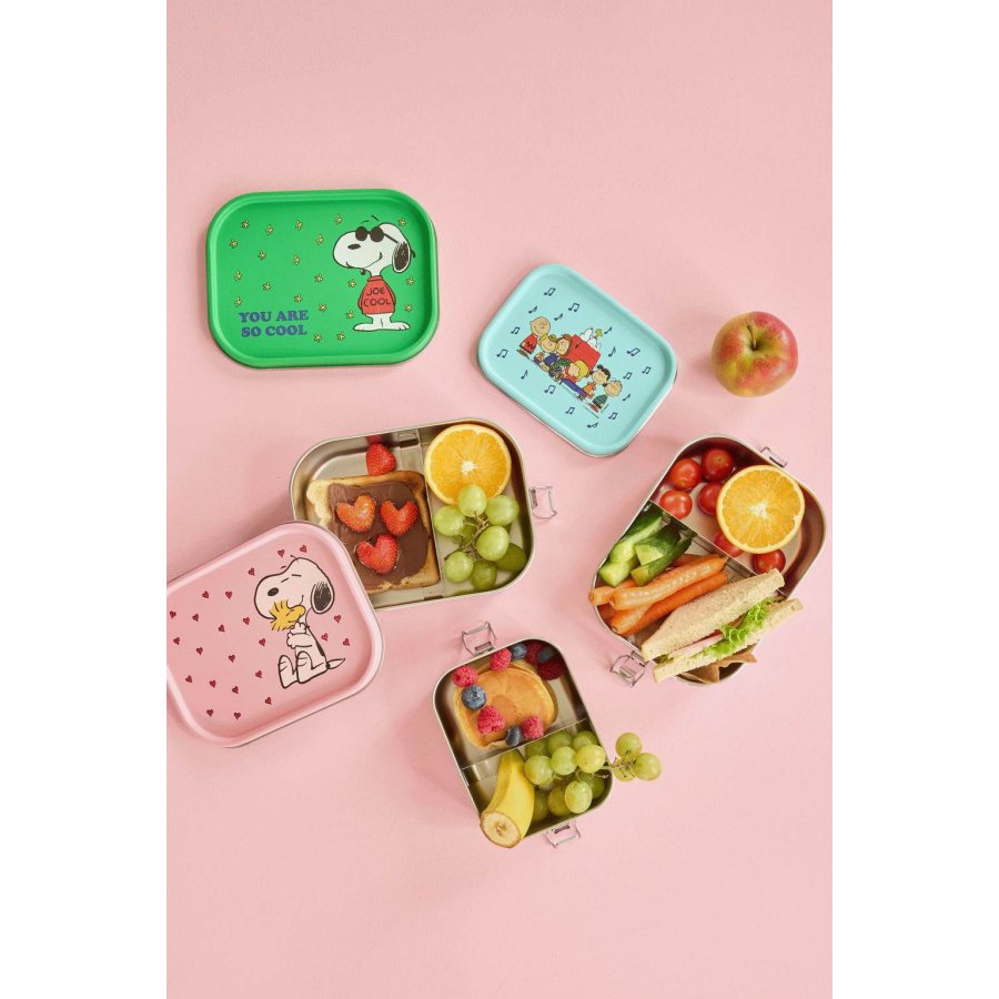 RICE KIDS Snoopy Brotdose 1,4 L, Gr&uuml;n