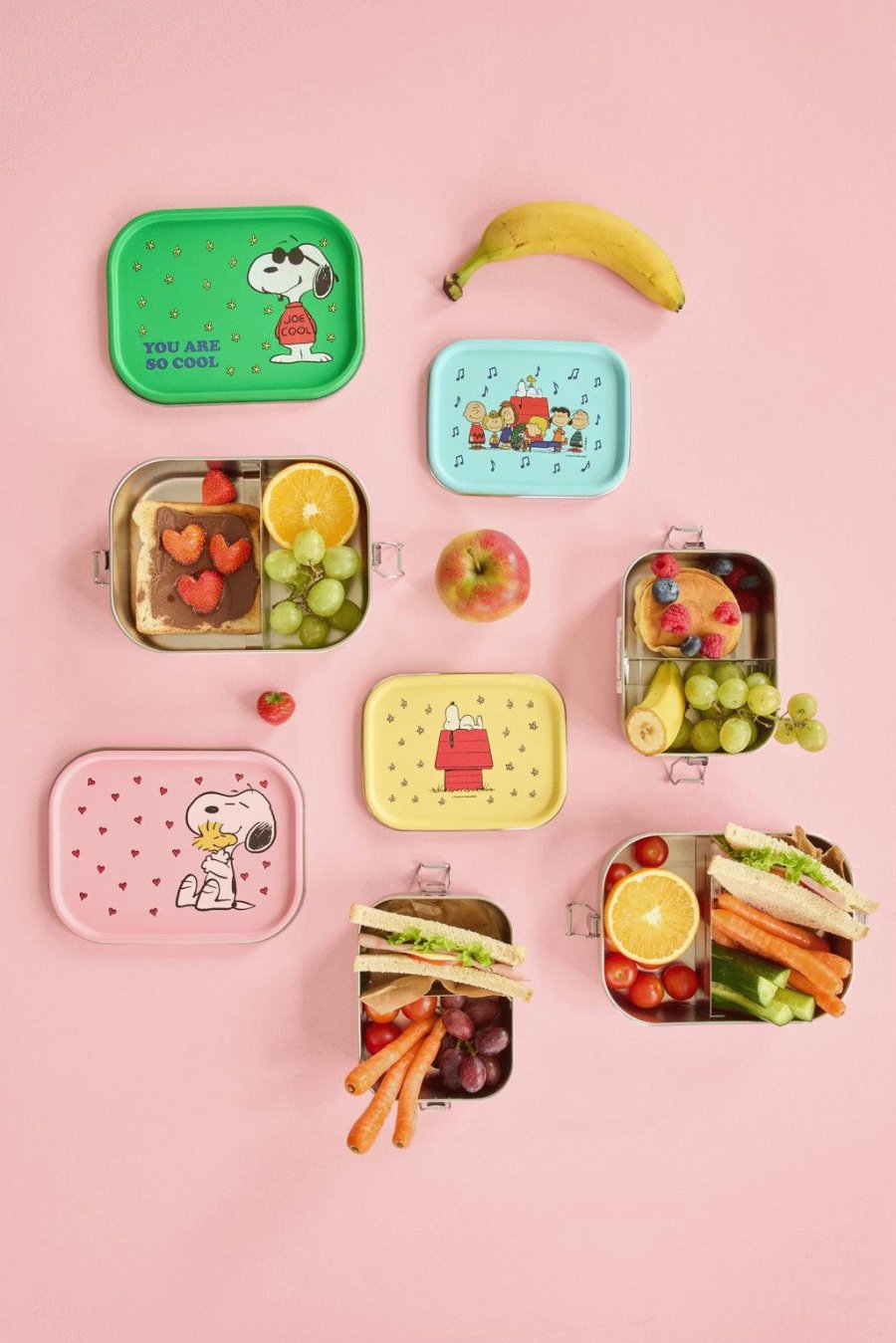 RICE KIDS Snoopy Brotdose 800 ml, Soft Blue