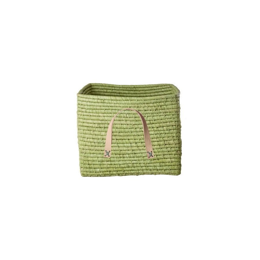 RICE Korb H25 cm, Hellgr&uuml;n