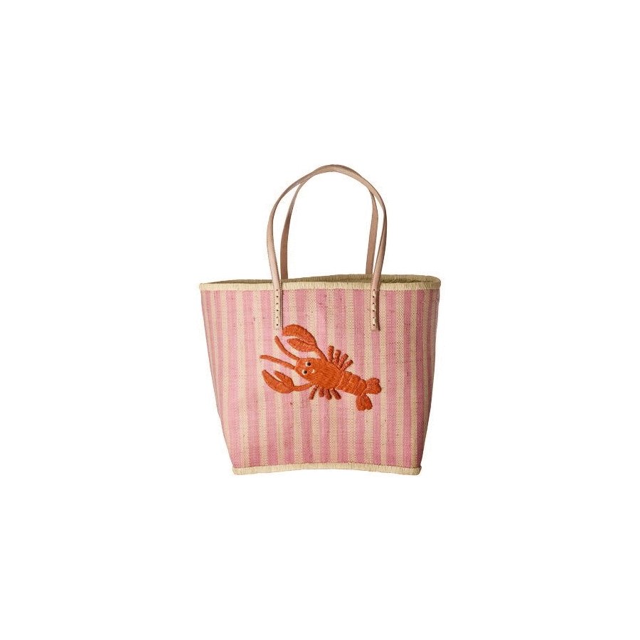 RICE Tasche Lobster 33x16 cm, Pink
