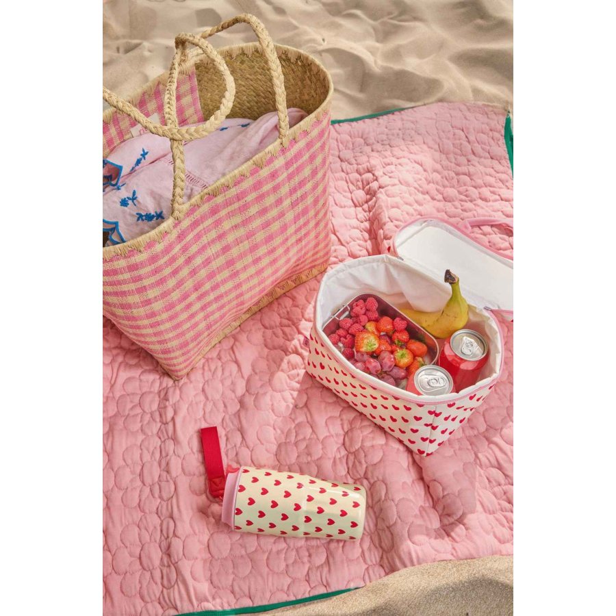 RICE KIDS K&uuml;hltasche 23x18 cm, Rot/Creme