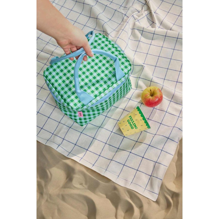 RICE KIDS K&uuml;hltasche 23x18 cm, Blau/Gr&uuml;n