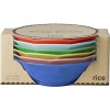 RICE Solid Colors Sk�l 6 stk. �18,5 cm, Multifarvet