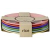 RICE Solid Colors Tallerken 6 stk. 20 cm, Multifarvet