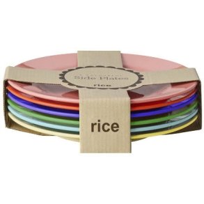 RICE Solid Colors Teller 6er Set 20 cm, Mehrfarbig