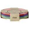 RICE Solid Colors Tallerken 6 stk. 25 cm, Multifarvet