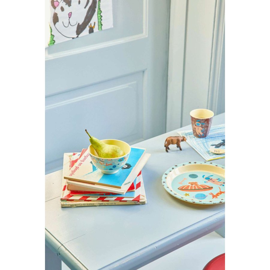 RICE KIDS Teller 22 cm, Dogs In Space
