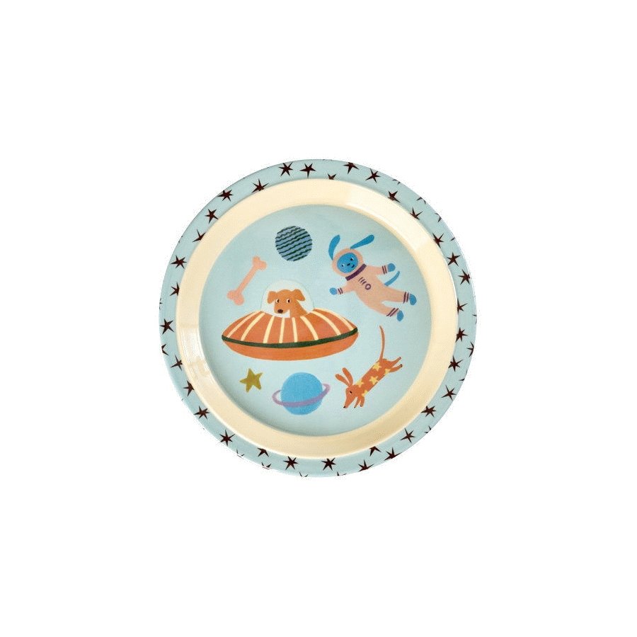 RICE KIDS Teller 22 cm, Dogs In Space