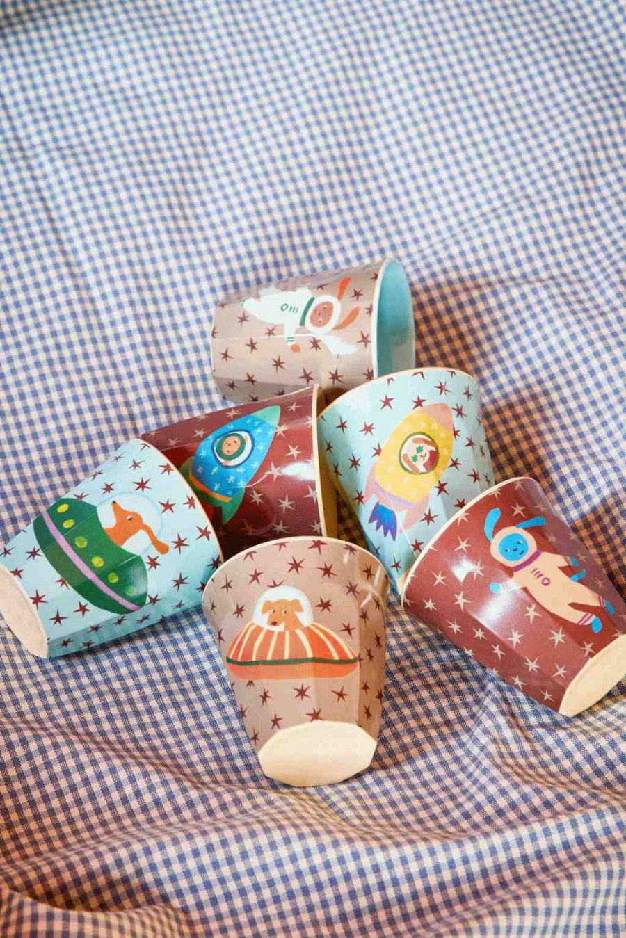 RICE KIDS Tasse 6er Set 16 cl, Dogs In Space