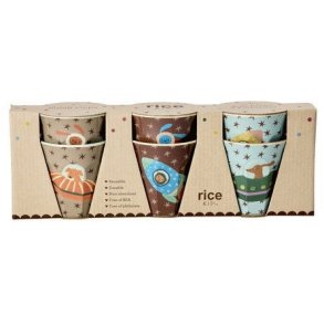RICE KIDS Tasse 6er Set 16 cl, Dogs In Space