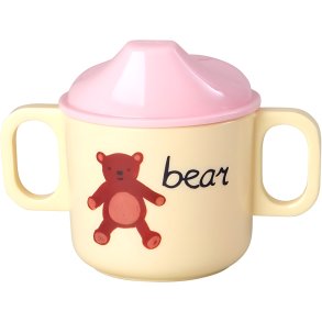 RICE KIDS Schnabeltasse Bear 25 cl, Abc/Pink