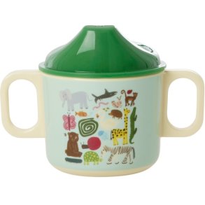 RICE KIDS Kinderbecher 25 cl, Wildlife Mint