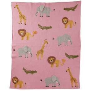 RICE KIDS Teppich 80x100 cm, Rosa