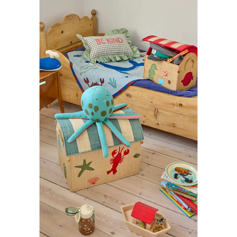 RICE KIDS Design Babyt�ppe 75x95 cm, Ocean/Bl�