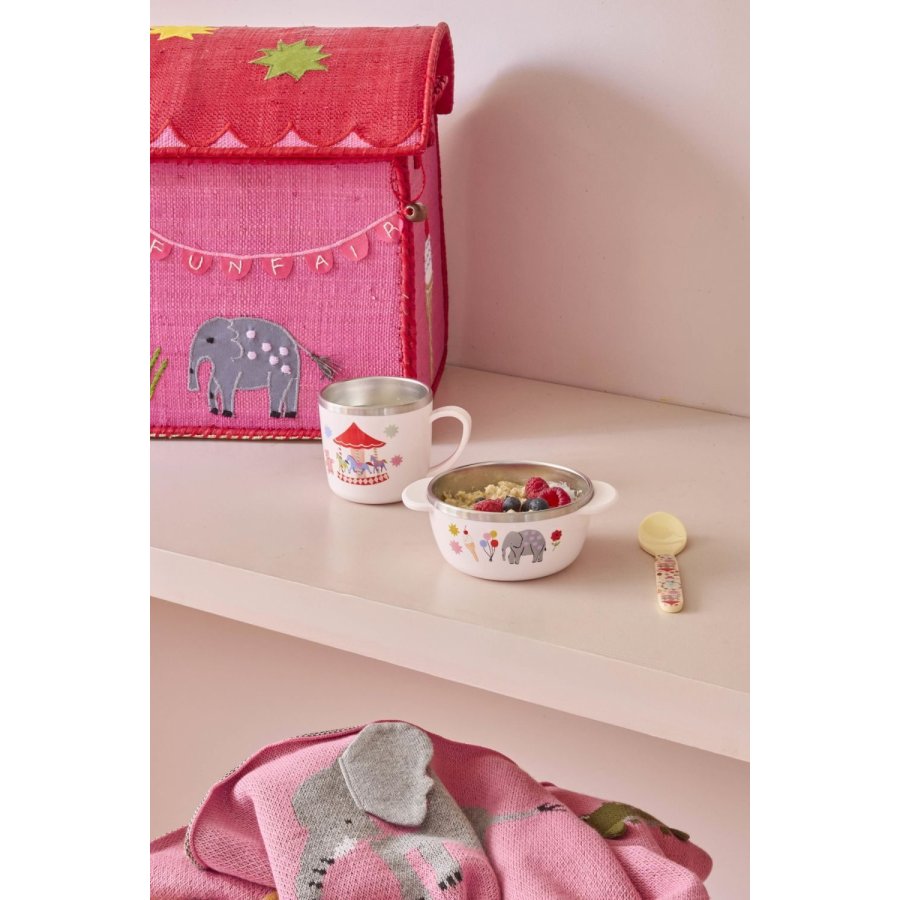 RICE Kids Sk�l �11 cm, Fun Fair/Lyser�d